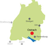 Karte Baden-Württemberg Standort Ostrach